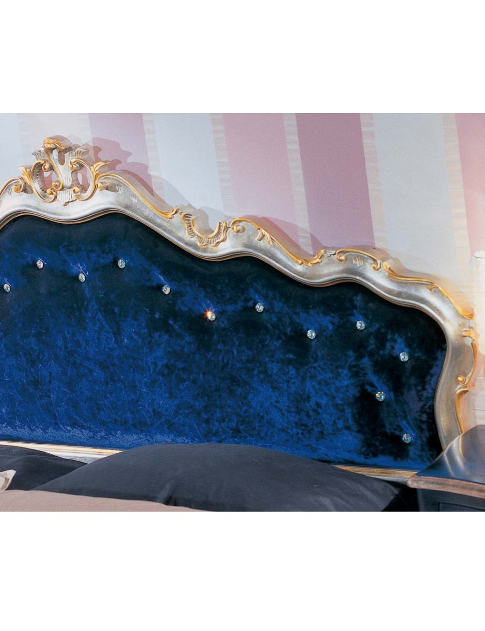 Letto testata tessuto