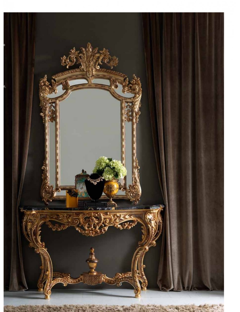 consolle finto marmo