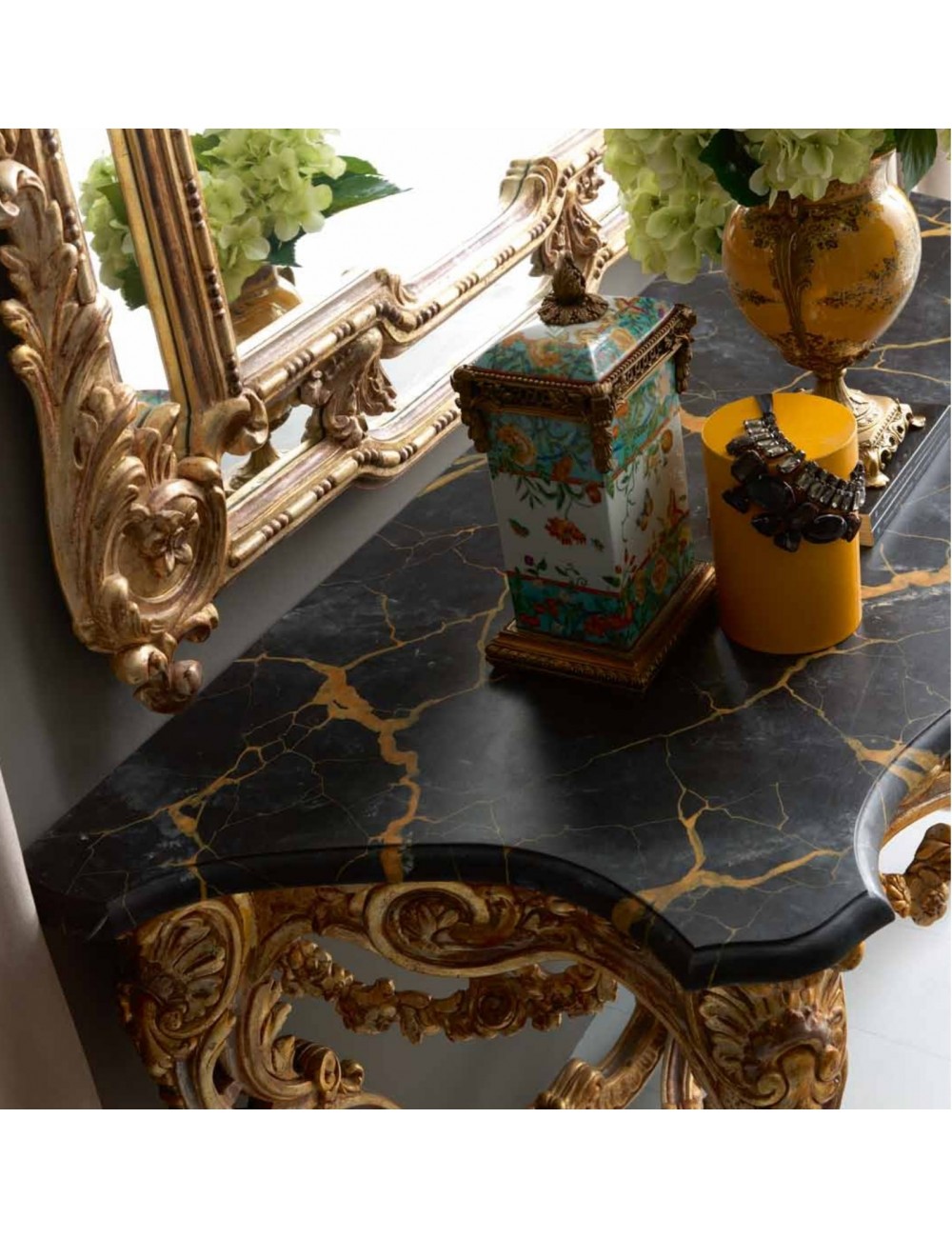 consolle finto marmo