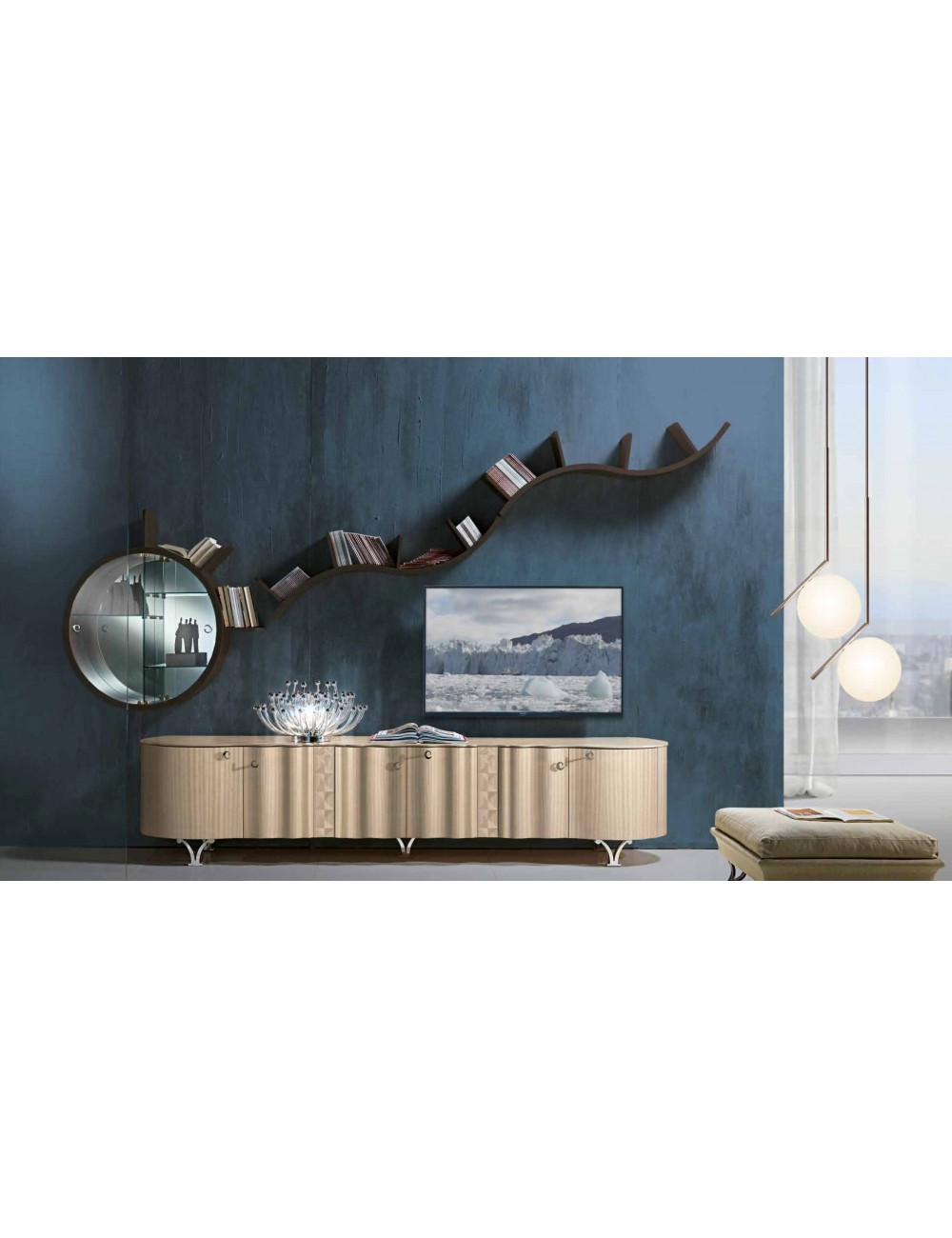 credenza bassa contemporanea